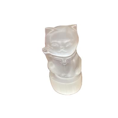 China China wholesale bulk cats selenite plutus high quality crystal lucky cat for decor or gifts for sale