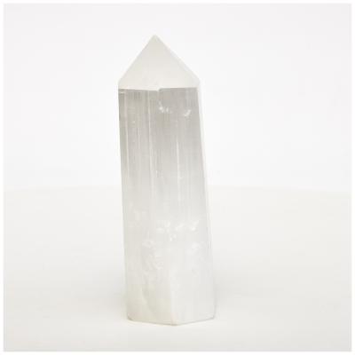 China China Wholesale Bulk Natural Crystal Polishing Beads White Selenite Towers For Decor for sale