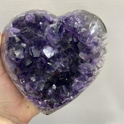 China China wholesale natural druzy raw amethyst Uruguay geode stone heart group amethyst crystal geode for sale for sale