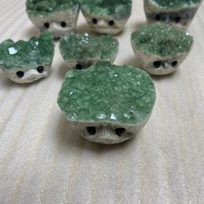 China China wholesale hot sale high quality fluorite hedgehog crystal cluster and mineral decorative crystal arts and crafts for sale