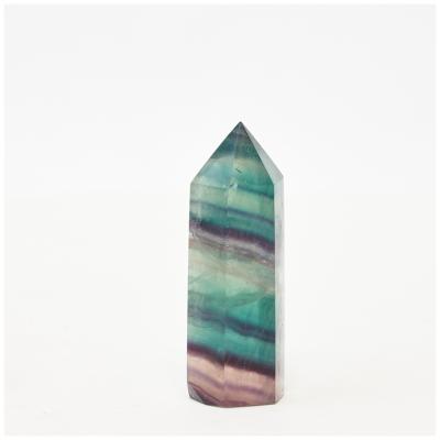 China China wholesale natural colorful mini quartz crystal rainbow fluorite towers for decoration for sale