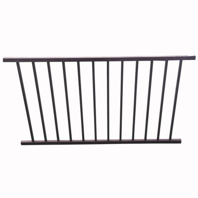 China Easily Assembled Garden Powder Coated Tubular Black Aluminum Spear Top Metal Fence Panels for sale