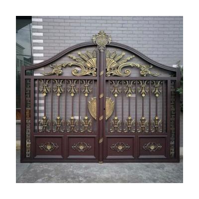 China China Modern Factory Modern House Main Doors Designs Front Door Prices Wrought Iron Door for sale