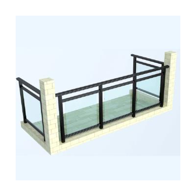 China Good High Quality Modern Black Powder Coated Aluminum Railing Balcony Fence From Factory Directly for sale