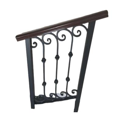 China Hot Sale Modern Factory Price Modern Wrought Iron Staircase Metal Stairs Railing for sale