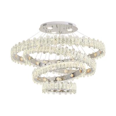 China Factory Price Modern Minimalist Indoor Crystal Chandelier Dining Room LED Bedroom Hallway Light Fixture Chandelier for sale