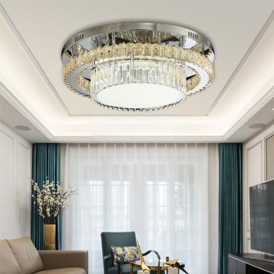 China Hot Selling Luxury Crystal Ceil Bedroom Indoor Crystal Hall Lamp LED Ceiling Lamp High Quality Outdoor Mounted Living Room Bedroom Light for sale