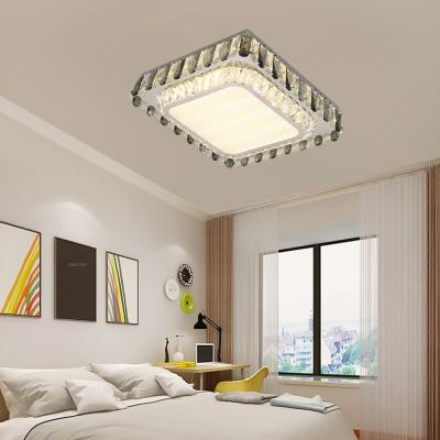 China Surface Mounted Modern High Quality Indoor Hotel Bedroom Crystal Ceiling Light Living Room Easy To Install Crystal Ceiling Lamp for sale