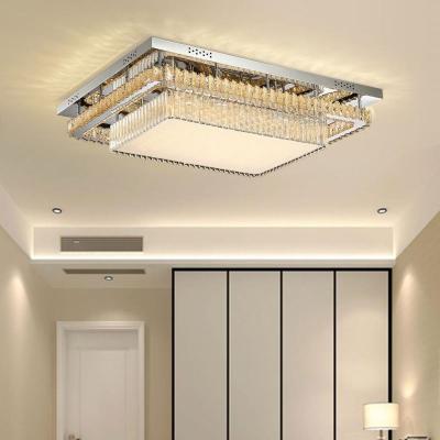 China Crystal Square Ceiling Lighting Solutions 9238-950*750 Modern Service Hotel Application Field Regulating Lighting Ceiling Lights for sale