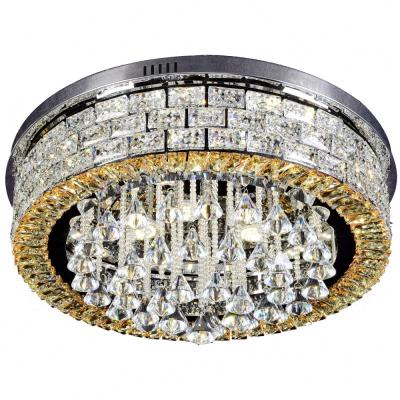 China Factory wholesale price luxury modern crystal hanging square ceiling design wall mounted decoration lamp for sale