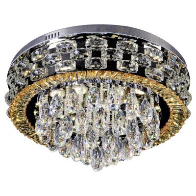 China Modern luxury high quality crystal glass drop hotel hotel lobby crystal light living room decoration led ceiling lamps for sale