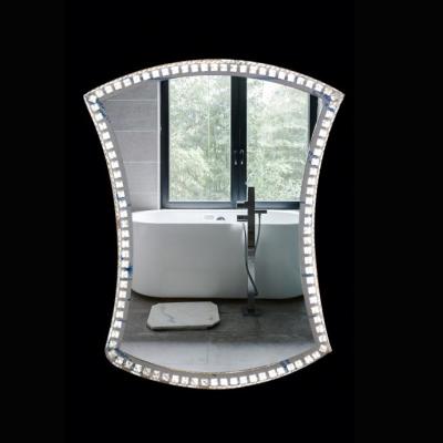 China Bright High Quality K9 Stainless Steel Crystal Waterproof Bathroom Led Mirror Light for sale