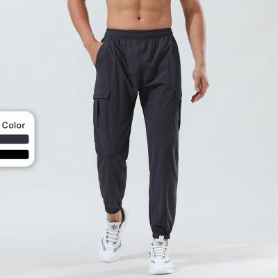 China Wholesale Anti-Static Custom Logo Mens Skinny Quick Dry Sweatpants Gym Wear Sports Joggers Pants With Pocket for sale