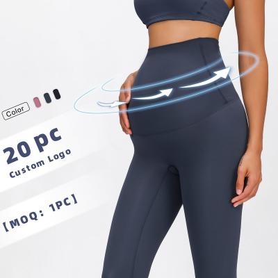 China Breathable Super Soft Maternity Workout High Waist Fitness Yoga Pants Quick Dry Plus Size Women Pregnant Leggings for sale