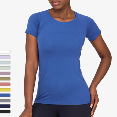 China LULU Swiftly Tech Women Training Moisture Wicking Performance Top Tees Breathable Stretch Sports Tee Crewneck T-Shirts for sale