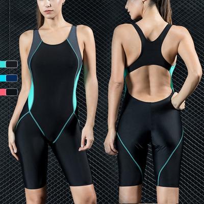 China Breathable Plus Size Fitness Swimwear Swimsuit Skinny Beach Wear Sexy One Piece Tight Sporty Backless for sale