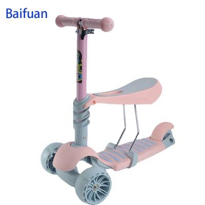 China Baby Scooter Kick Scooters Plastic Foldable Foot Scooters With Seat Kids Toy Vehicle Ride On Toys Walker Kid Scooter for sale