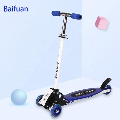 China Factory Wholesale Multi Color Plastic Foldable Kids Scooter Children's Kick Scooter 3 Wheel 3 Wheel Scooter for sale