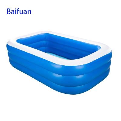 China Wear Resistant Square Pool Inflatable Swimming Pools Swimming Outdoor Indoor Pool With Wear Resistant Skin Friendly Thick PVC for sale