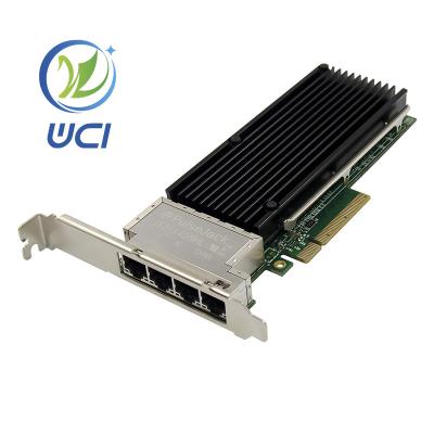 China Intel Chipset PCIe x8 3.0 Copper 10Gbps RJ45 Network Adapter Compatible With X710-T4 for sale