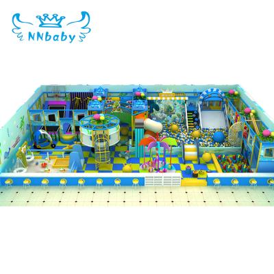 China Nannan Eco-Friendly Ocean Oriented Huge Kids Commercial Indoor Playground Sets Gym Fashionable Sandbox Jungle Plastic Slide For Kid for sale