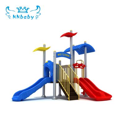 China What You Need What We Design NNbaby Combined Outdoor Child Plastic Slide Kids Garden Play Set Toys Set Attractive Outdoor Homemade PVC Playground Equipment for sale