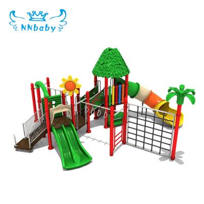 China What You Need What We Design High Quality NNbaby Commercial School Area Baby Slide Plastic Children Playground Climbing Equipment Set Outdoor Playground for sale