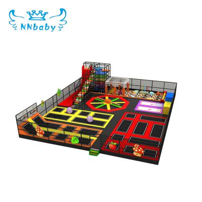 China Wholesale Factory Price Nannan Square Trampoline Multifunctional Trampoline Park Large Jumping Park With Indoor Foam Mine Kids Playground for sale