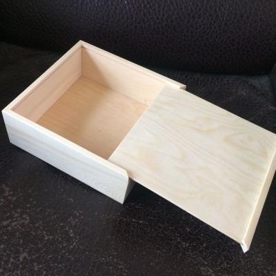 China Recyclable simple wooden hinged box/small wooden storage box/wooden packaging box for sale