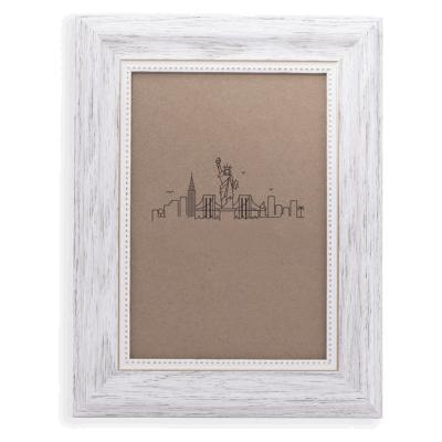 China Pastoral Elegant Decor Custom White Wood Picture Frame 6x4 Durable Eco-Friendly Wall or Display Table Hot Sale for sale