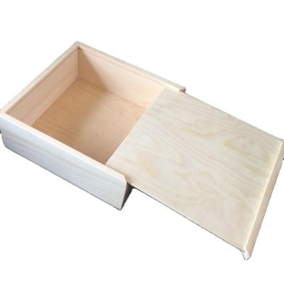 China All country small wooden sliding lid box/wooden storage box with sliding lid/small wooden packaging box for sale