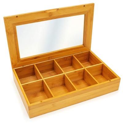 China High quality custom natural bamboo storage tea wooden box from hanfmade from China for sale