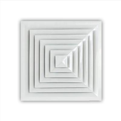 China Removable Damper Ceiling Air Diffuser Canopy Square Ceiling Diffuser With Removable for sale