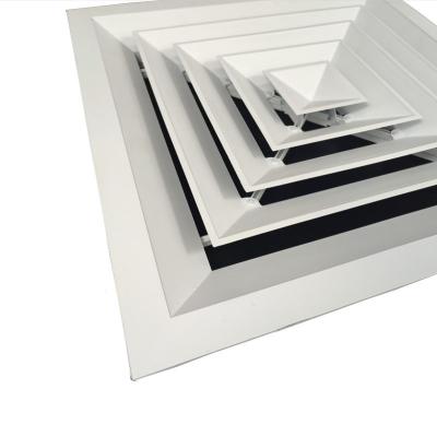 China Removable HVAC Air Ventilation Duct Diffuser Canopy Square Ceiling Diffuser for sale