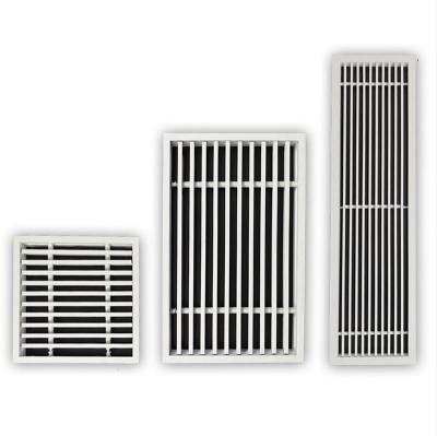 China 0 Degree Bar Linear Duct Grille Height Air Grilles Removable Blade Customized HVAC System With Fixed Blades for sale