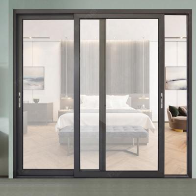 China Qingdao Aluminum Sliding Door Qingdao Aluminum Sliding Door Windproof Mechanism Aluminum Sliding Door for sale