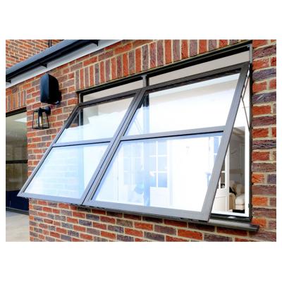 China Modern Bi Top Fold Window Vertical Sliding Hung Casement Window Folding Window For Bathroom Toilet for sale