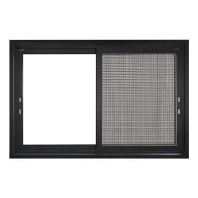 China Sliding Sliding Window Vertical Sliding Window With Interior Grille Aluminum Down Sliding Window for sale