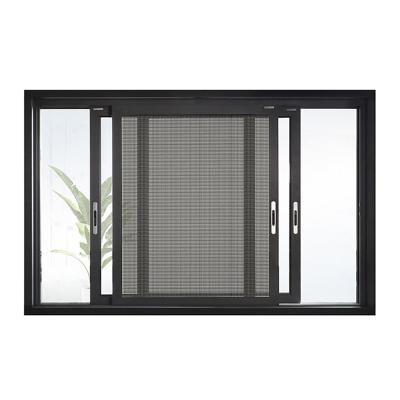 China Sliding Sliding Aluminum Windows Sash Modern Window Grille Security Sliding Upward Sliding for sale