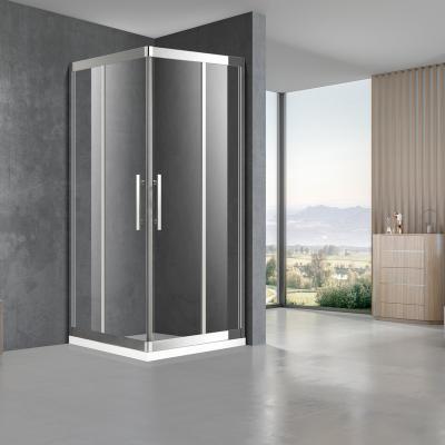 China Traditional Factory Direct Sale Ultra Clear Frameless Glass Fold Door Walk In Bathroom Shower Room for sale