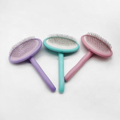 China Hot Sustainable Wooden Pet Care Products Grooming Brush Tools For Dogs And Cats Combs Beech Wood Wire Brush for sale