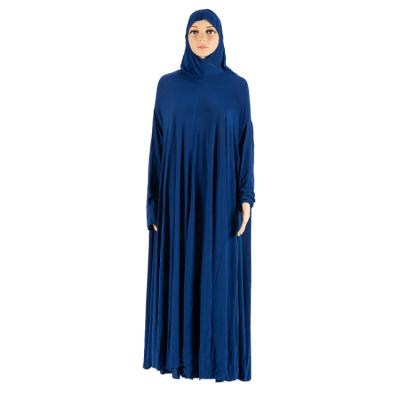 China 100% Polyester Muslim Women's Prayer Dresses Dubai Saudi Abaya Loose Maxi Dress Islamic Worship Best Selling Dress for sale