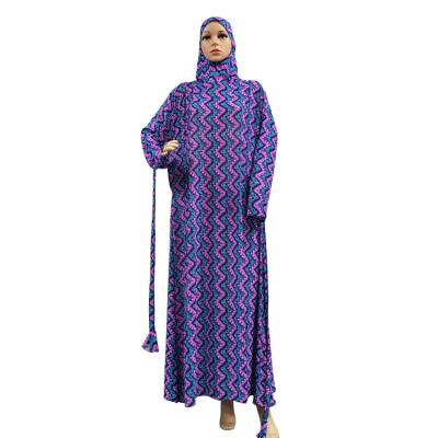 China 100% Muslim Khimar Hijab Dress Maix Abaya Long Dress Turkey Dubai Prayer Dress Polyester Abaya Women Dress for sale