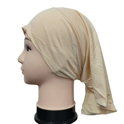 China Multi Ethnic Color Muslim Stretch Inner Under Hijab Islamic Turban Scarf Hat Tank Top Inner Clothing Hat for sale