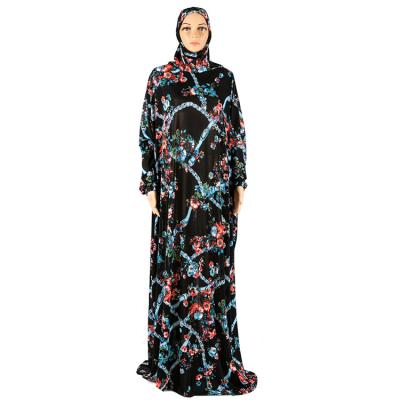 China Hot Selling 100% Polyester Modest Loose Style Women Abaya Dresses Long Kaftan Dubai Turkey Robe Muslim Ladies Long Dress for sale