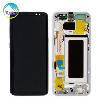 China OEM LCD Display Touch Screen Digitizer Assembly With View For Samsung Galaxy S8 G950 LCD S8 G950 for sale