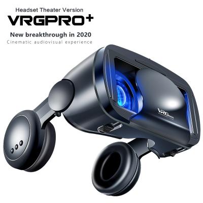 China New 5-7 Inches Vrgpro Helmet Vr Movies Stripes Binoculars Virtual Reality 3d Vrgpro Smart Helmet Blue Glasses 50