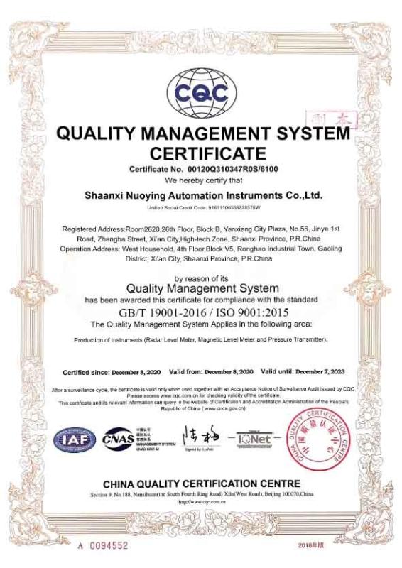 Occupational Health And Safety System CertificateManagement - Xi'an Dehou Electronic Technology Co., Ltd.