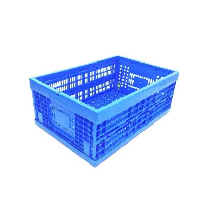 China Ventilated Folding Plastic Crate Plastic Crates Plastic folding basket collapsible turnover box Foldable turnover basket en venta