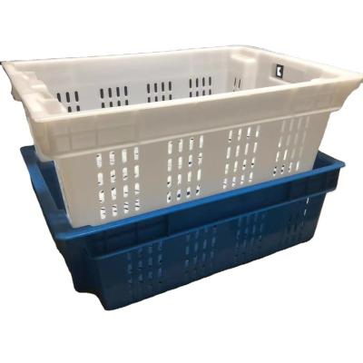 Κίνα Ventilated nest & stack plastic fish totes / boxes / meat crate προς πώληση